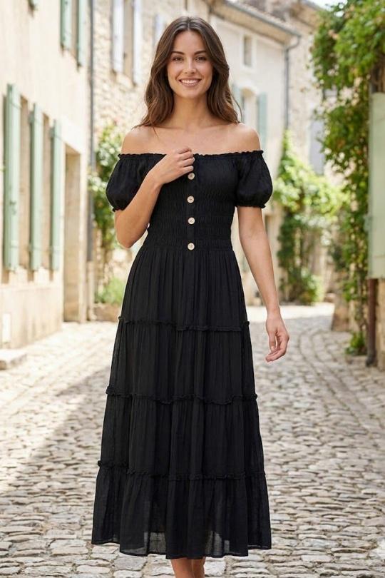 Robes longues Femme Blanc Rosa Fashion 195 Efashion Paris