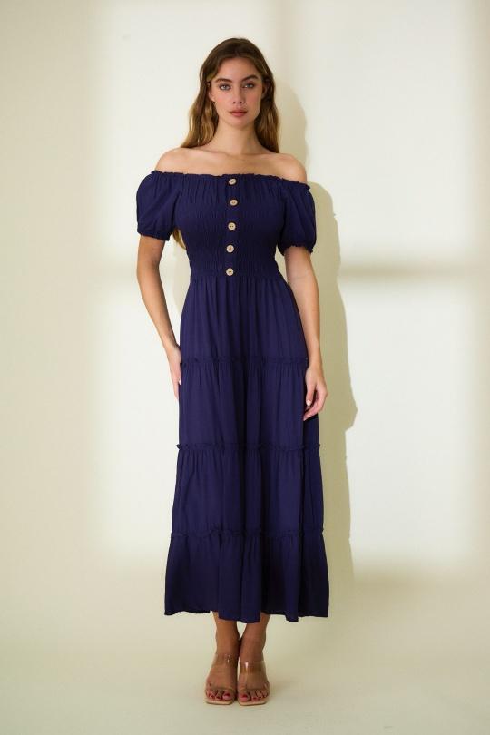 Robes longues Femme Blanc Rosa Fashion 195 Efashion Paris