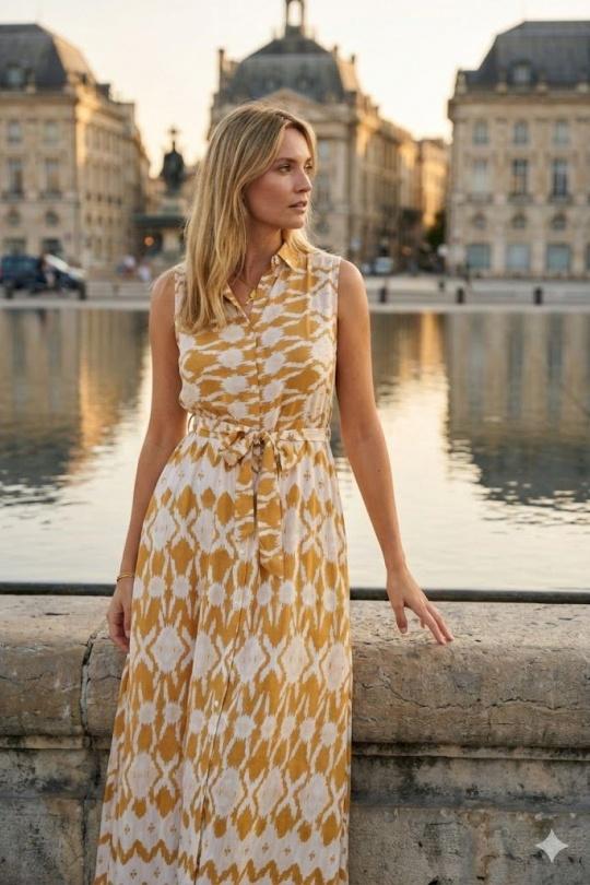 Robes longues Femme Noir Rosa Fashion 614-3 Efashion Paris