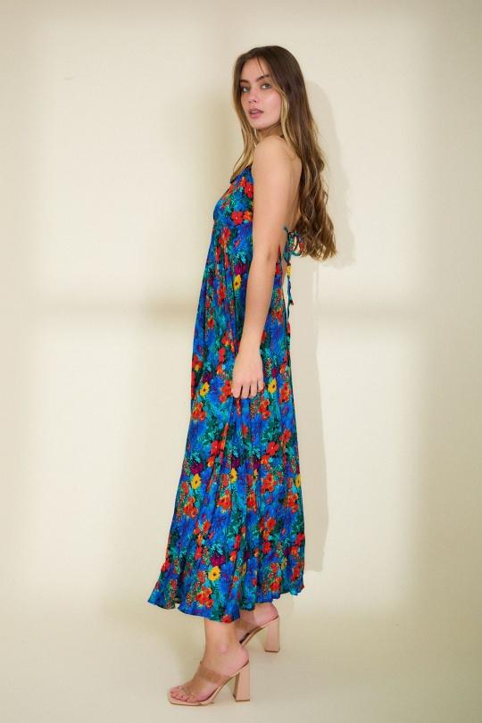 Robes longues Femme Bleu royal Rosa Fashion 827 Efashion Paris