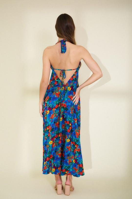 Robes longues Femme Bleu royal Rosa Fashion 827 Efashion Paris