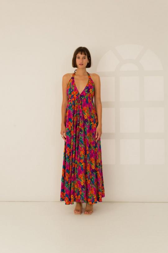 Robes longues Femme Bleu royal Rosa Fashion 827 Efashion Paris