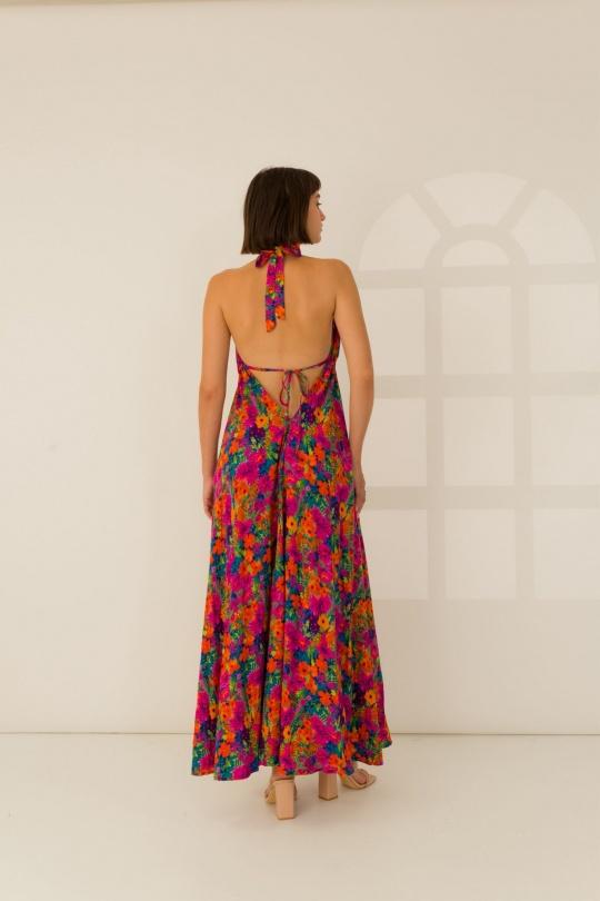 Robes longues Femme Bleu royal Rosa Fashion 827 Efashion Paris