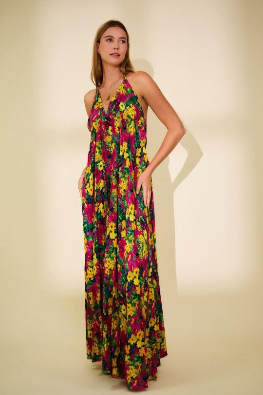 Robes longues Femme Bleu royal Rosa Fashion 827 Efashion Paris