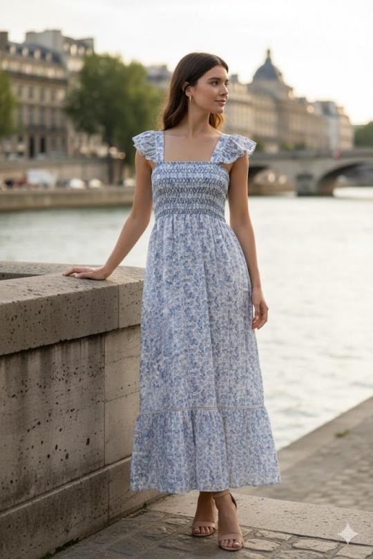 Robes longues Femme Vert Rosa Fashion H032 Efashion Paris