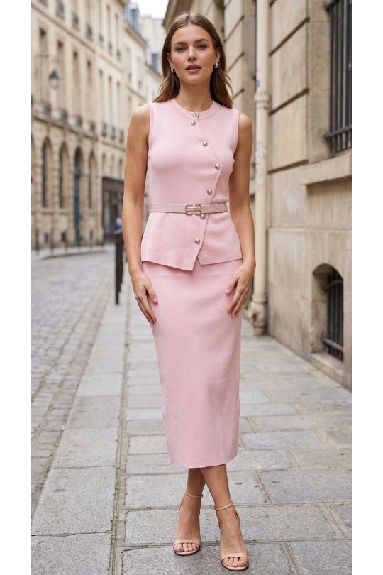 Robes longues Femme Rose Rosa Fashion 3209 Efashion Paris