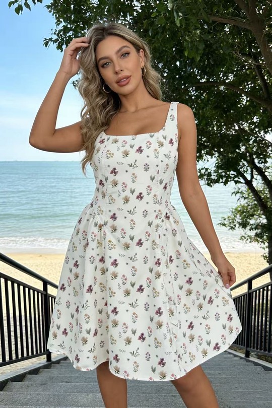 Robes courtes Femme Blanc Rosa Fashion 1262 Efashion Paris