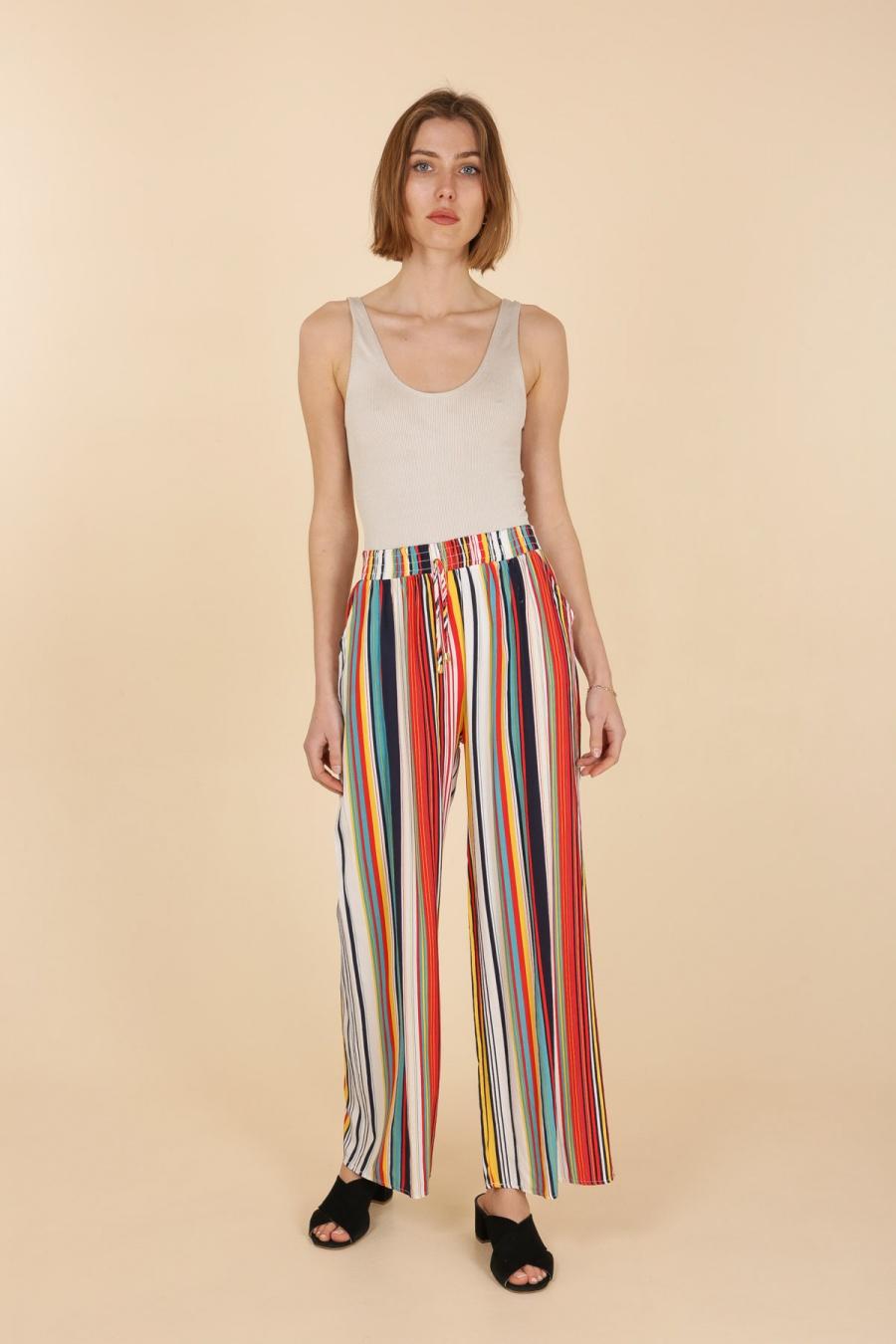 Pantalons Femme Couleurs mélangées Rosa Fashion 2018-133 #c Efashion Paris