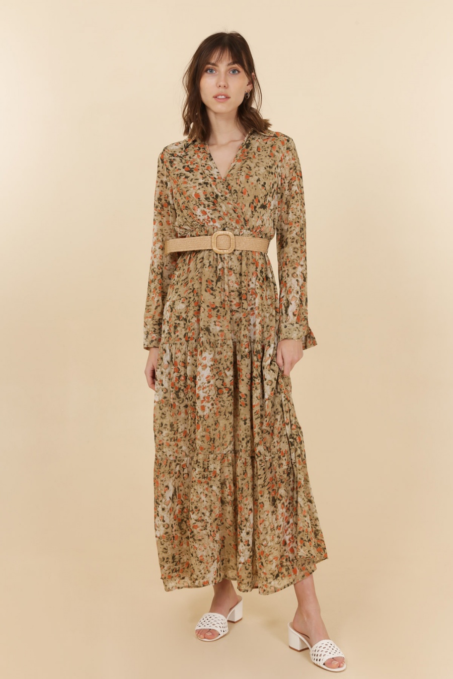 Maxi dresses Women Khaki Rosa Fashion 153-14 #c Efashion Paris