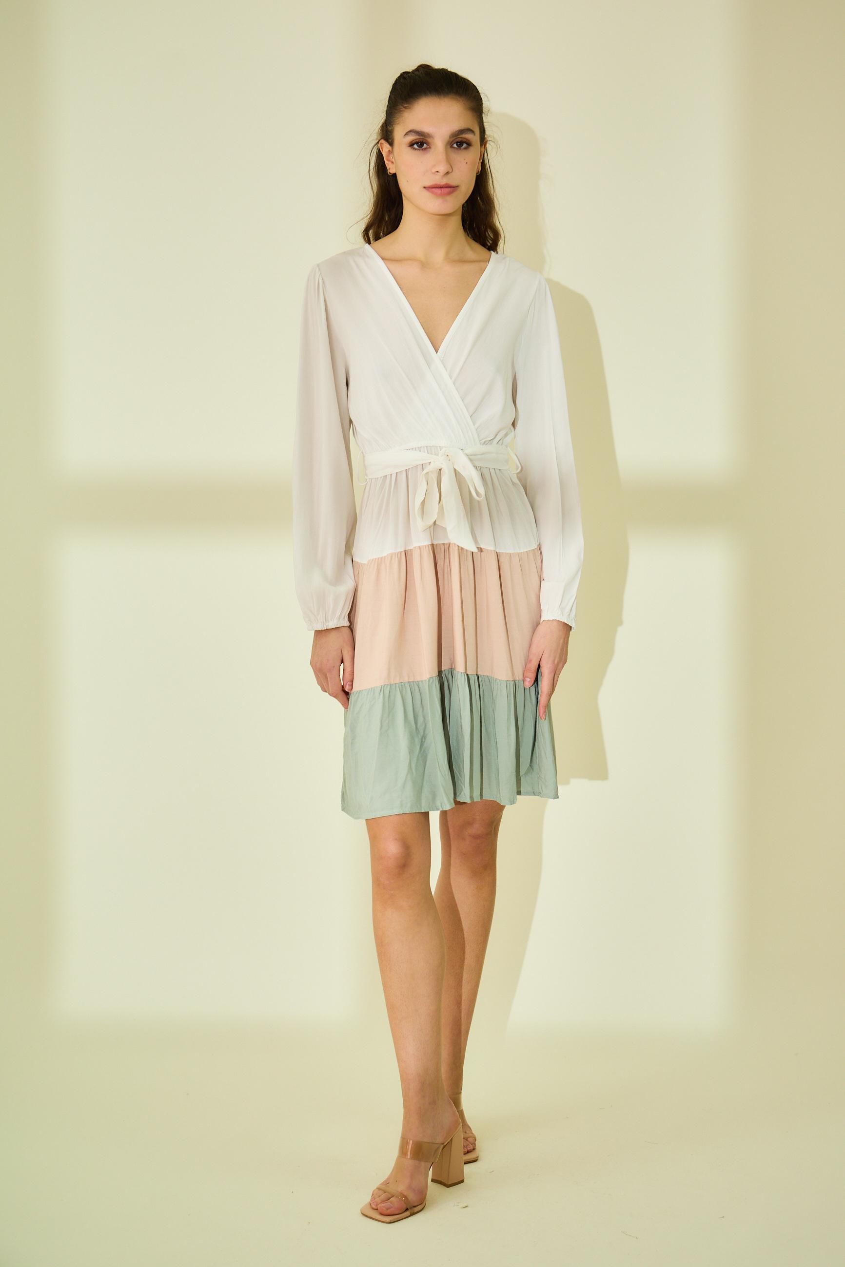 Vestidos a media pierna Mujer Green Rosa Fashion 911 #c Efashion Paris