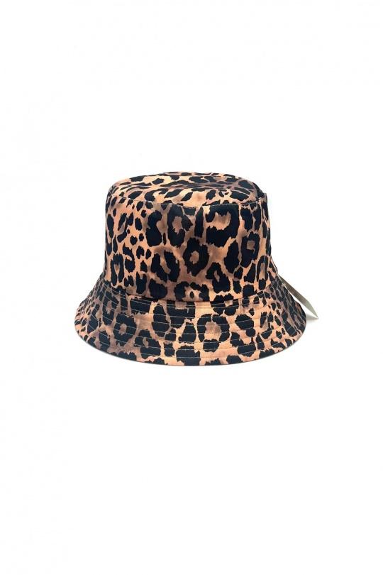 Chapeaux Accessoires Camel LINETA BOB LEOPARD  Efashion Paris