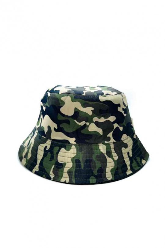 Chapeaux Accessoires Kaki LINETA BOB XW2025 MOTIF MILITAIRE  Efashion Paris