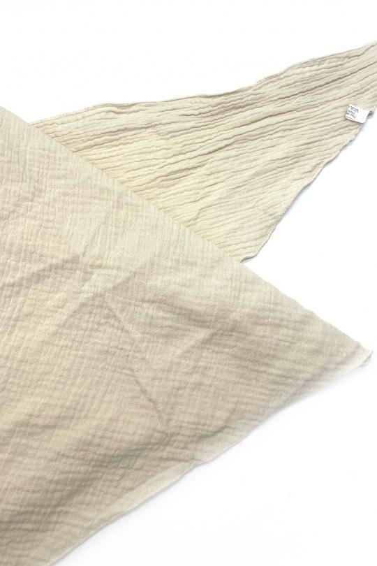 Foulards Accessoires Beige LINETA GAZ DE COTON TRIANGLE Efashion Paris