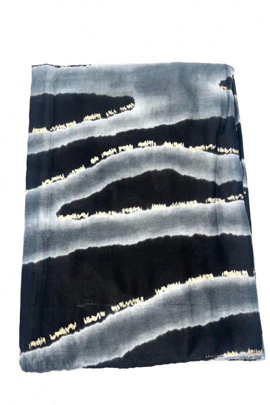 Écharpes Accessoires Beige LINETA HH-293 FOULARD IMPRIMÉ AVEC LUREX Efashion Paris