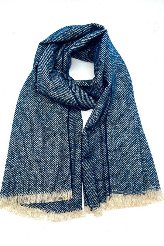 Écharpes Accessoires Noir LINETA HH-335 ECHARPE UNI AVEC LUREX Efashion Paris