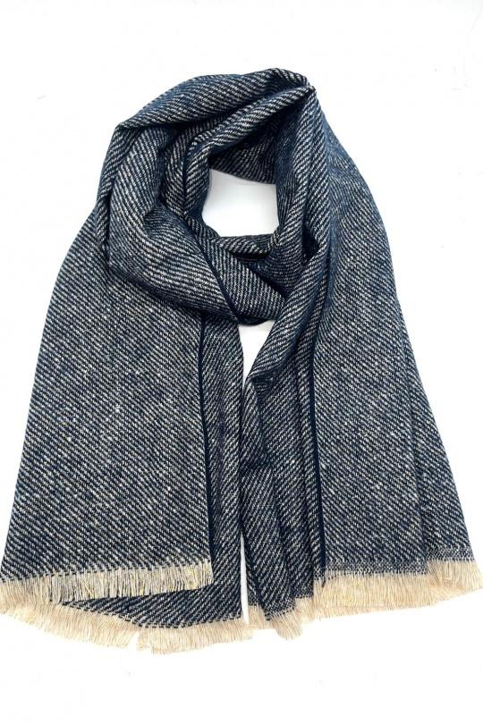 Écharpes Accessoires Noir LINETA HH-335 ECHARPE UNI AVEC LUREX Efashion Paris