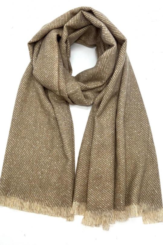 Écharpes Accessoires Brun LINETA HH-335 ECHARPE UNI AVEC LUREX Efashion Paris