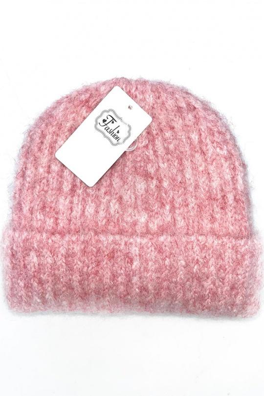 Bonnets Accessoires Vert LINETA BX-31 BONNET MIXTE AVEC DOUBLURE  Efashion Paris