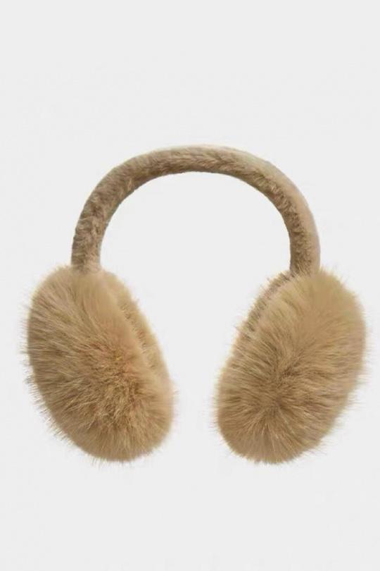 Accessoires de cheveux Accessoires Noir LINETA CAC-2 CACHE OREILLE EN FAUSSE FOURRURE POIL LONG  Efashion Paris