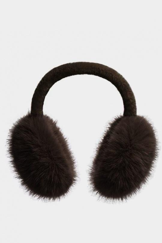 Accessoires de cheveux Accessoires Noir LINETA CAC-2 CACHE OREILLE EN FAUSSE FOURRURE POIL LONG  Efashion Paris