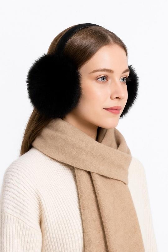 Accessoires de cheveux Accessoires Noir LINETA CAC-2 CACHE OREILLE EN FAUSSE FOURRURE POIL LONG  Efashion Paris