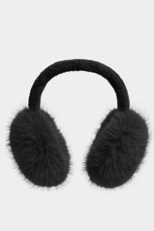 Accessoires de cheveux Accessoires Noir LINETA CAC-2 CACHE OREILLE EN FAUSSE FOURRURE POIL LONG  Efashion Paris