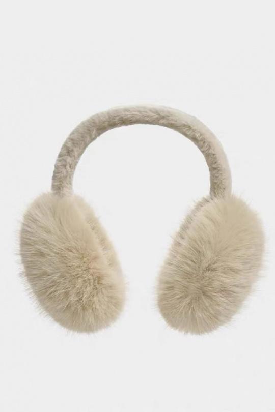 Accessoires de cheveux Accessoires Noir LINETA CAC-2 CACHE OREILLE EN FAUSSE FOURRURE POIL LONG  Efashion Paris