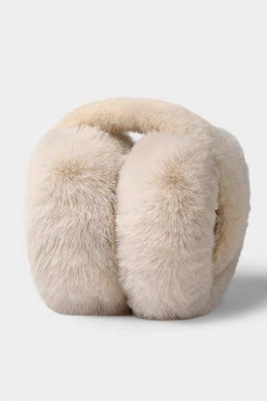Accessori per capelli Accessori Beige LINETA CAC-1 CACHE OREILLE EN FAUSSE FOURRURE POIL COURT Efashion Paris