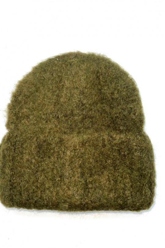 Bonnets Accessoires Rose LINETA BX-27 BONNET UNI MOUCHETÉ AVEC DOUBLURE  Efashion Paris