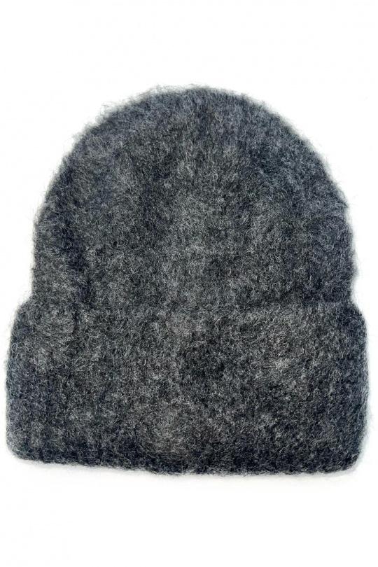 Bonnets Accessoires Rose LINETA BX-27 BONNET UNI MOUCHETÉ AVEC DOUBLURE  Efashion Paris