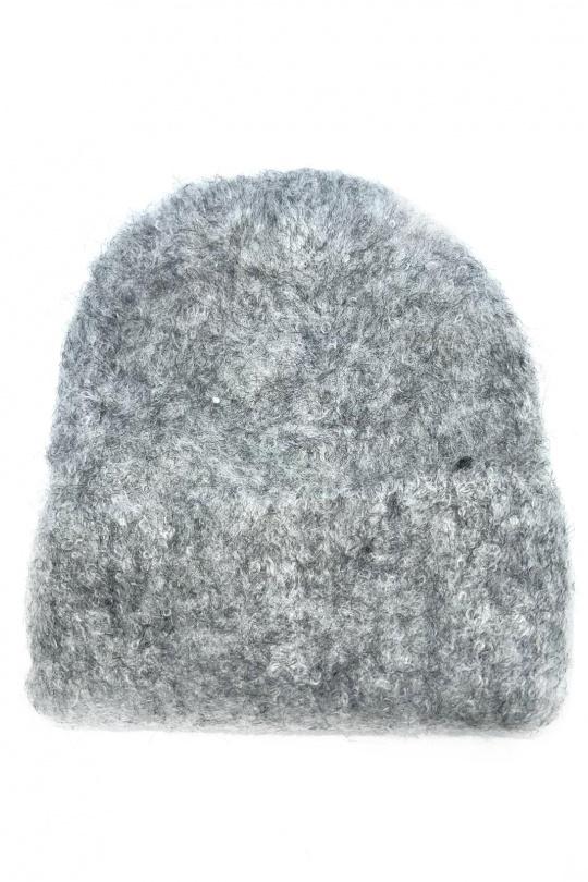 Bonnets Accessoires Rose LINETA BX-27 BONNET UNI MOUCHETÉ AVEC DOUBLURE  Efashion Paris