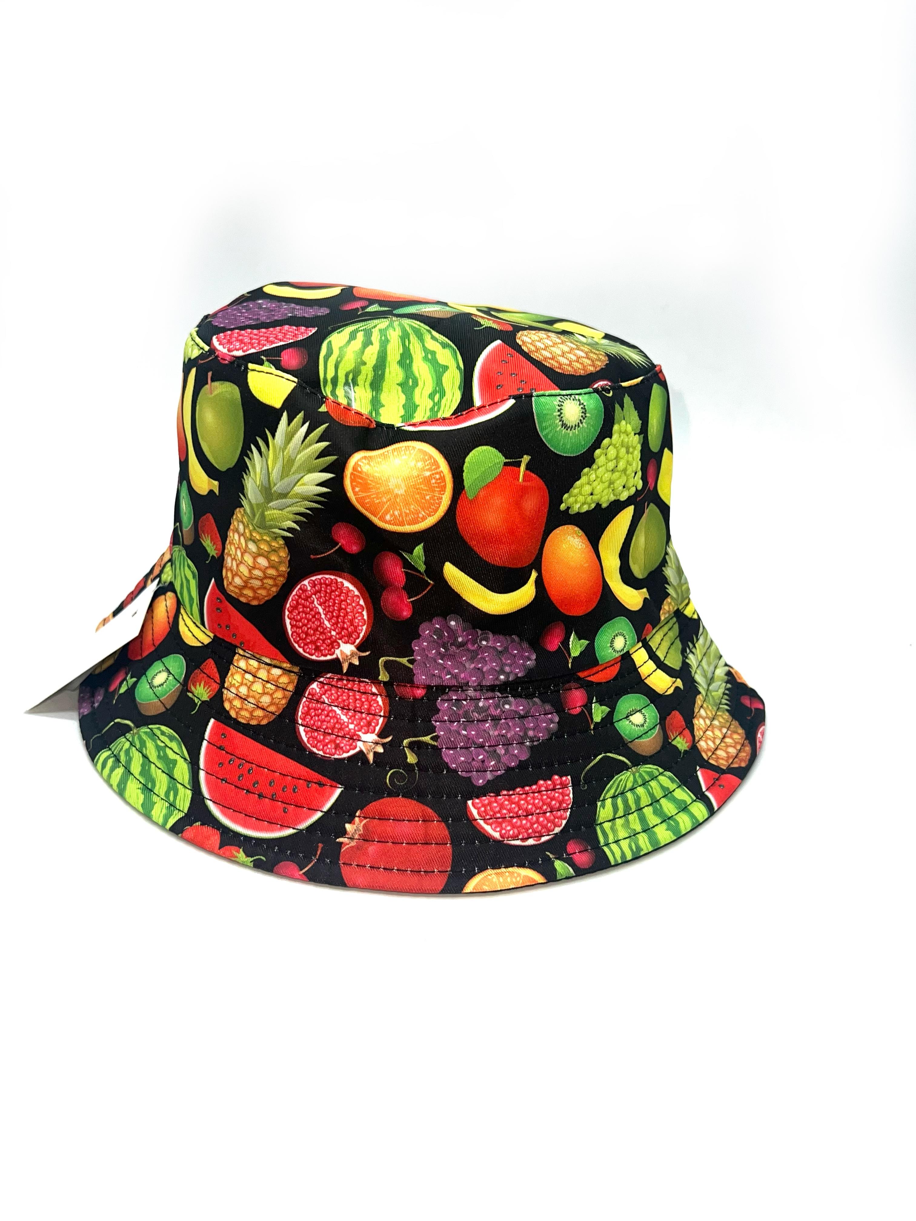 Chapeaux Accessoires Multicolore LINETA BOB MOTIF MULTIFRUIT #c Efashion Paris