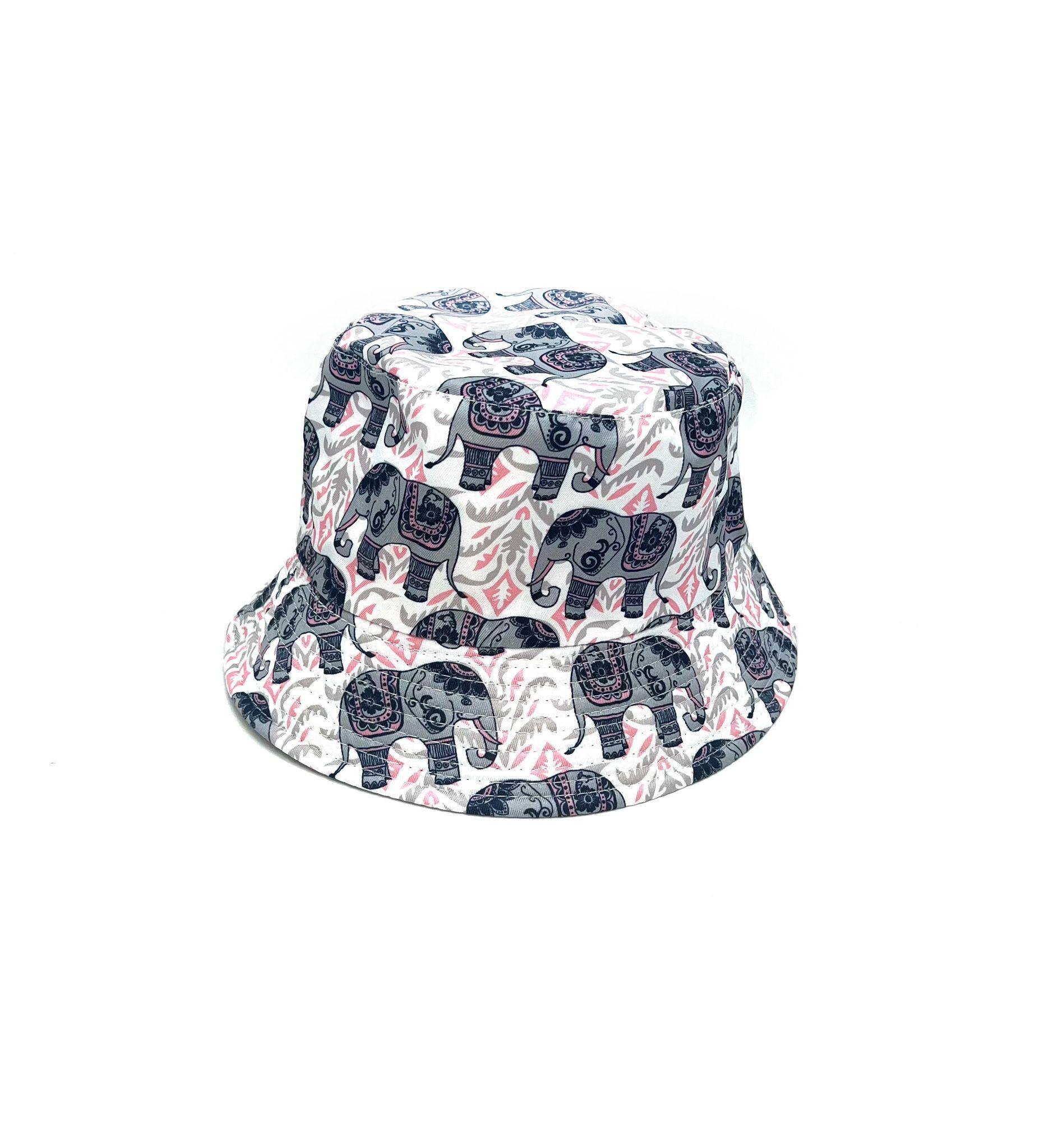 Chapeaux Accessoires Multicolore LINETA BOB MOTIF ELEPHANT #c Efashion Paris