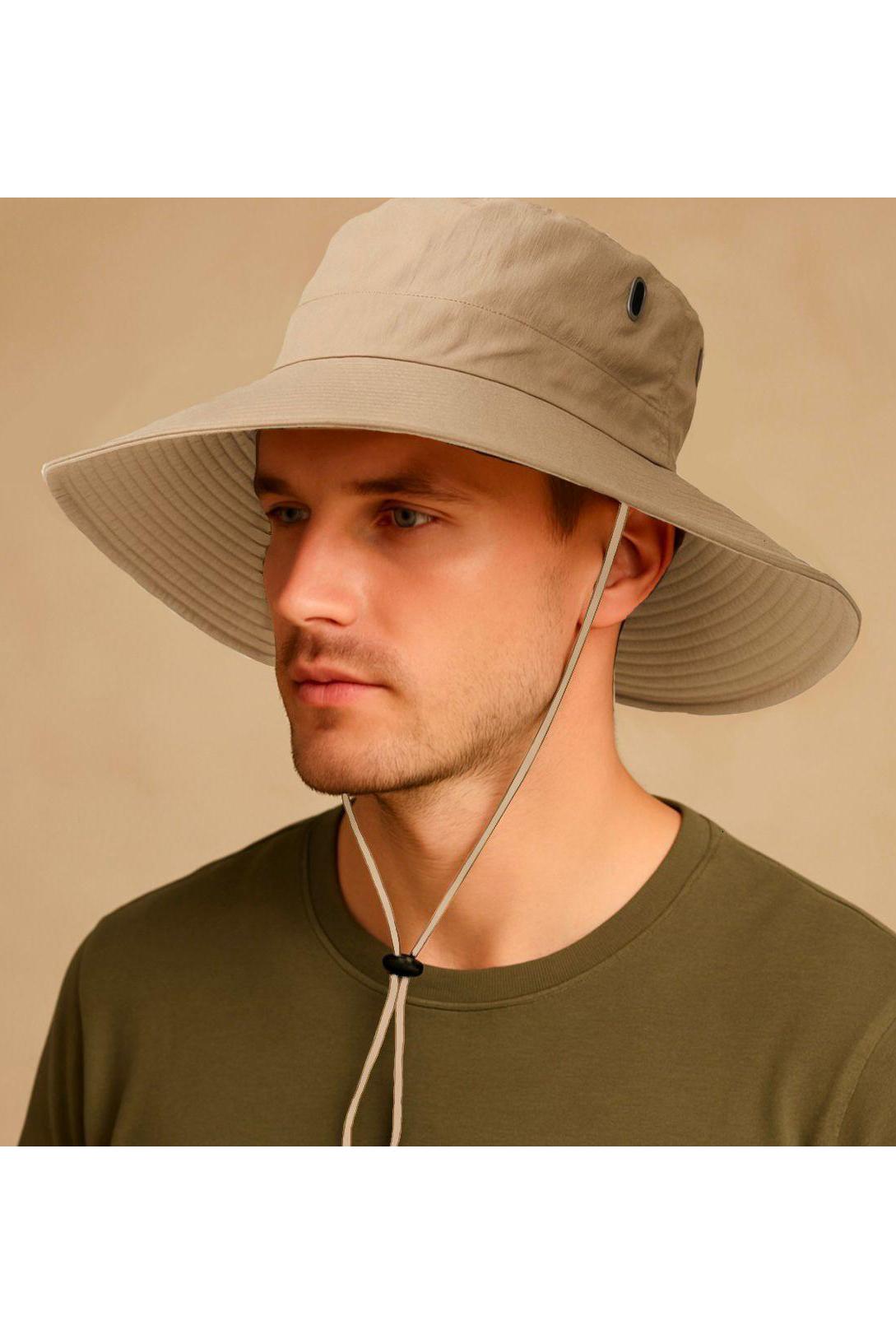 Chapeaux Accessoires Beige LINETA HKZ-003 CHAPEAU SAFARI BEIGE #c Efashion Paris