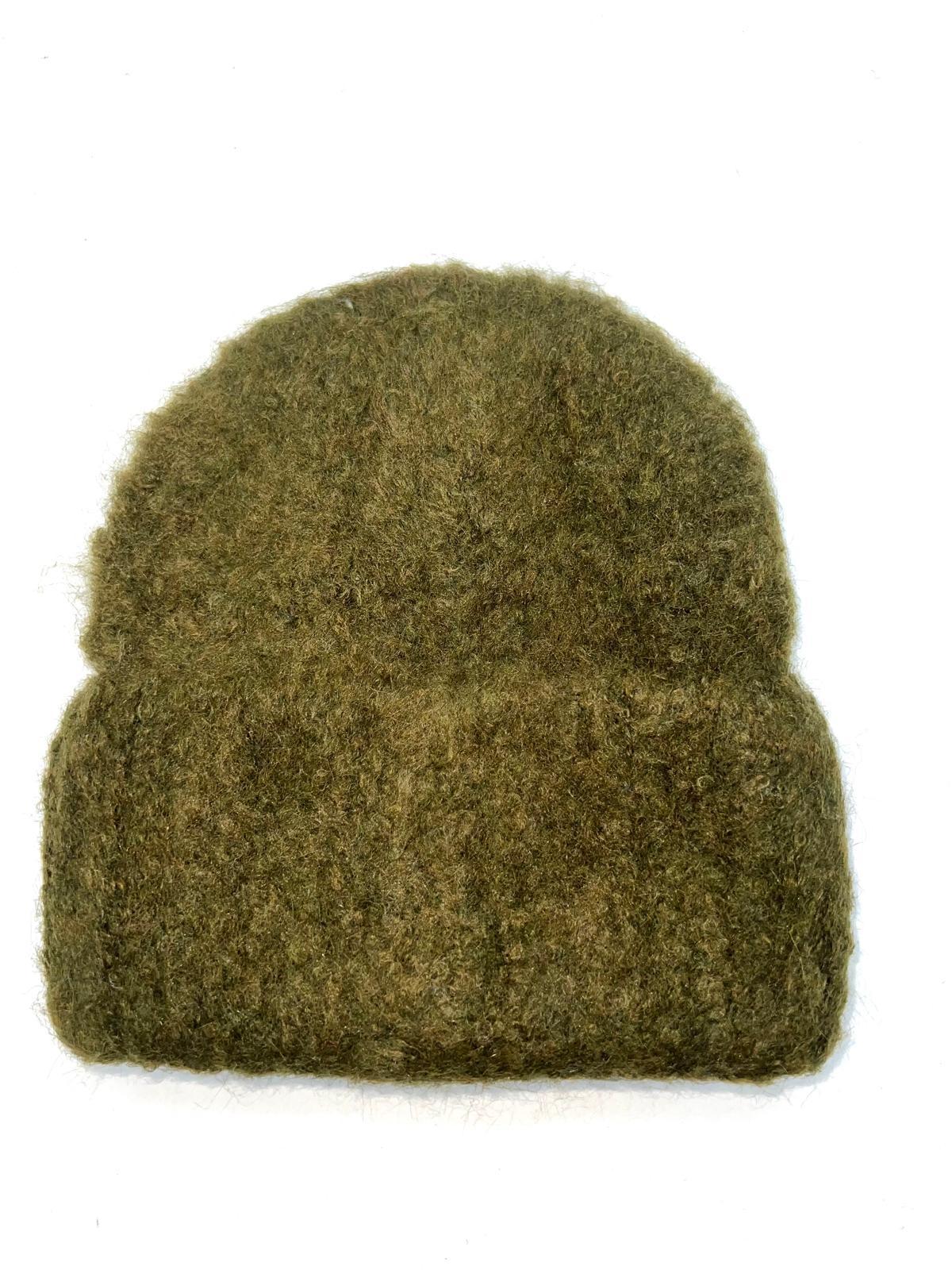 BX-27 BONNET UNI MOUCHETÉ AVEC DOUBLURE -KAKI