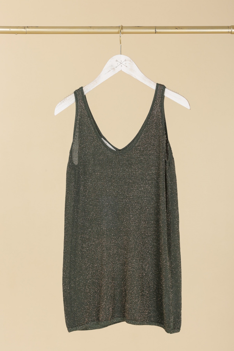 Canotte Donna Deep green Indie + Moi IX23071 #c Efashion Paris