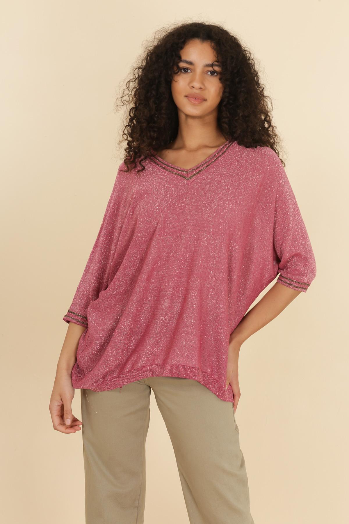 Maglioni Donna Fushia Indie + Moi IX23072 #c Efashion Paris