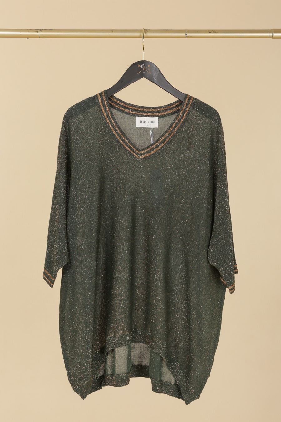 Maglioni Donna Deep green Indie + Moi IX23072 #c Efashion Paris