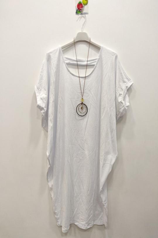 Robes mi-longues Femme Blanc RZ FASHION 9506& Efashion Paris