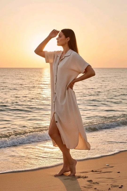 Robes mi-longues Femme Noir RZ FASHION 2392 Efashion Paris