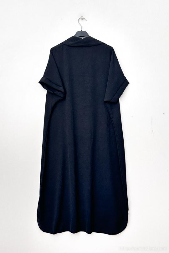 Robes mi-longues Femme Noir RZ FASHION 2392 Efashion Paris