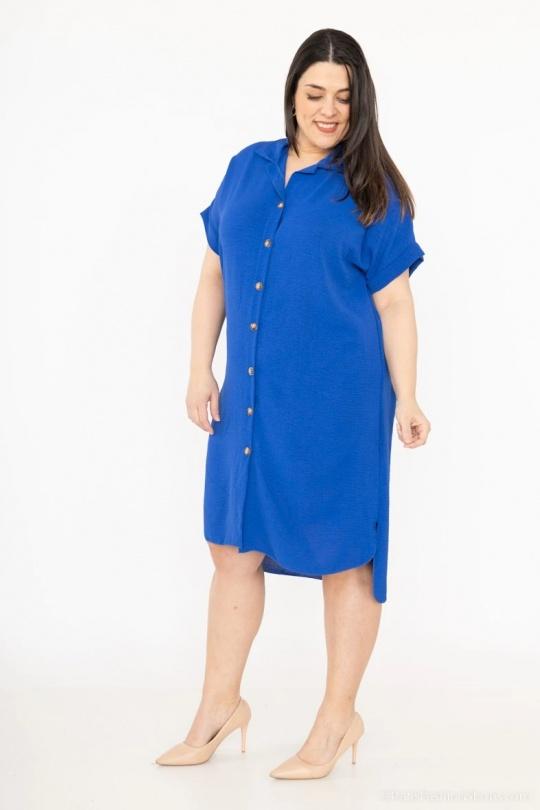 Robes mi-longues Femme Noir RZ FASHION 2392 Efashion Paris