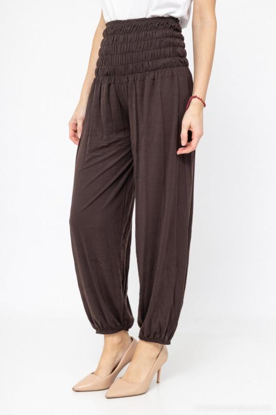 Pantalones Mujer Brown RZ FASHION 9916 Efashion Paris