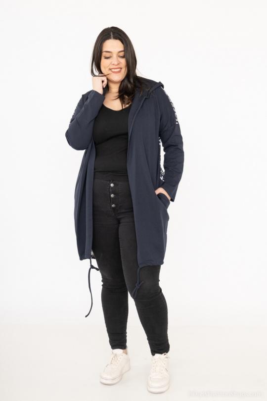 Gilets Femme Bleu marine RZ FASHION 16183 Efashion Paris