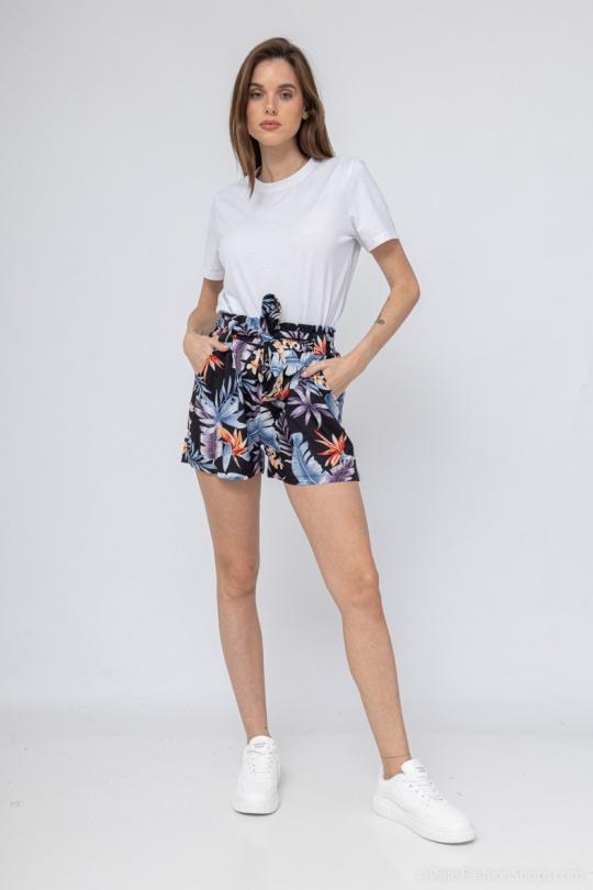 Shorts Mujer Marine blue RZ FASHION 8286 Efashion Paris