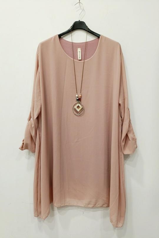 Shirts & blouses  Women Pink RZ FASHION 21343 Efashion Paris