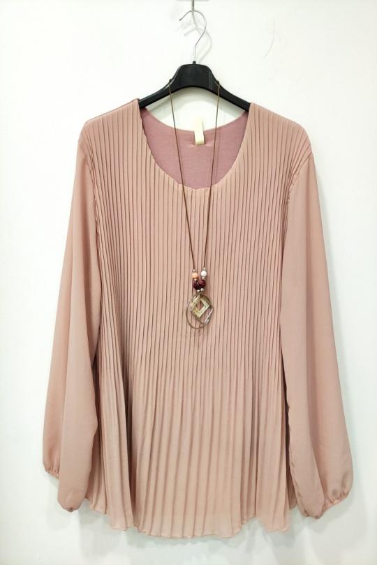 Shirts & blouses  Women Pink RZ FASHION 21354 Efashion Paris