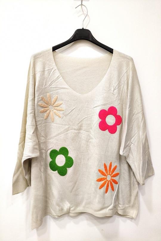 Jumpers Women Sky blue RZ FASHION 7838 Efashion Paris