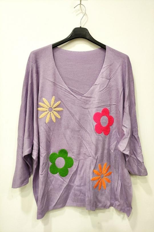 Jumpers Women Sky blue RZ FASHION 7838 Efashion Paris