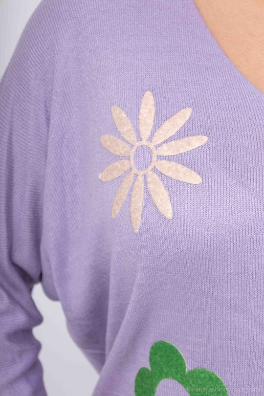 Jumpers Women Sky blue RZ FASHION 7838 Efashion Paris